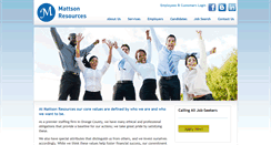 Desktop Screenshot of mattsonresources.com